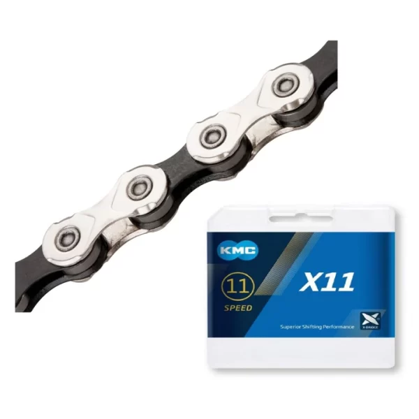 KMC X11 CHAIN - SILVER/BLACK 11SPEED